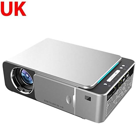 jinclonder Newest Projector,T6 3500 Lumens Portable HD LED Projector 4K 3D 1080P Home Cinema Beamer Android 9.0 WIFI Same Screen Version Video Projector With IR USB AV VGA HDMI SD Card Port