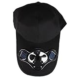 TOOGOO(R)Summer Outdoor Solar Sun Power Hat Cap Cooling Cool Fan for Golf Baseball Sport - Black
