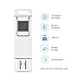 KOOTION 32GB High Speed Recognition Fingerprint Encrypted Flash Drive USB3.0 Dual Storage Security,Silver