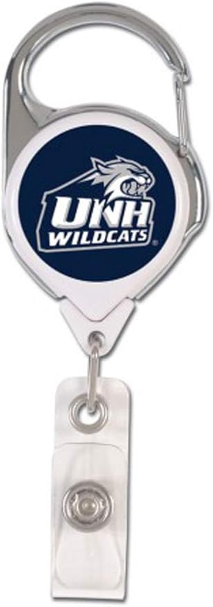 Amazon ニューハンプシャー大学 Unh ワイルドキャッツ プレミアム バッジ リール Id ホルダー ラベル ステッカー 文房具 オフィス用品