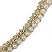 5yards Beaded Pearl White Gold Trimming Lace Ribbon Trim Scrapbooking Applique Embellishment Sewing Renda for Wedding Dress /t1224