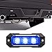 SpeedTech Lights Z-3 9W LED Strobe Light for Police Cars, Construction Trucks, Service Vehicles, Plows, Emergency Vehicles. Surface Mount Grille Flashing Hazard Beacon Light Blue/Blue