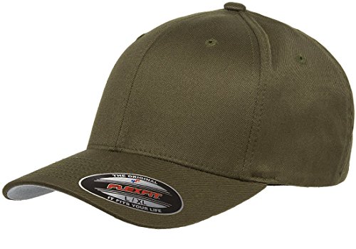 6277 Flexfit Wooly Combed Twill Cap - Large/XLarge (Olive)