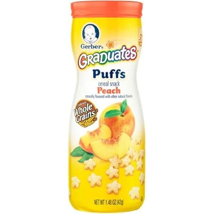 gerber puffs peach