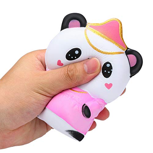 Mikilon Slow Rising Toy, Squishies Doctor Panda Kawaii Cream Scented Slow Rising Stress Relief Toy (A)