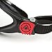 Aqua Sphere Kayenne Swim Goggle Clear Lens, Black and Red Adult UV Protection Anti Fog Swimming Goggles