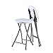 TAVR Furniture Portable Folding Chair with Handle, Heavy Duty Round Fold Stool Chair with 500lbs Capacity for Adults, 18 Inch Foldable Stool for Dorm, Kitchen, Vanity, Church and Outdoor use