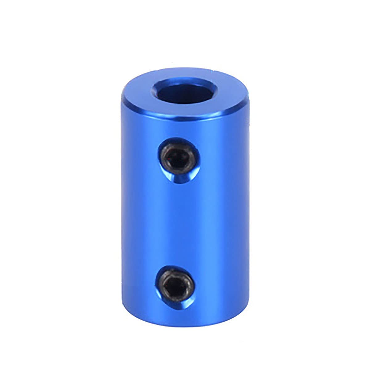 Boxonly Aluminum Alloy Coupling 4mm to 7mm Dark Blue Coupling Set Screw Aluminum Alloy D14mm x L25mm Shaft Coupler Connector Motor Accessories