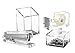OfficeGoods Acrylic Pen & Pencil Holder - Modern Trapezoid Design - Beautiful Desk Organizer for Home or Office - Contrasting Metal Base - 3