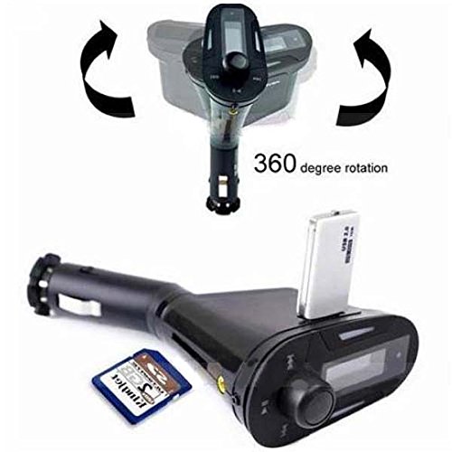 Car Kit MP3 Player Wireless FM Transmitter Music Player LCD USB SD MMC with Wireless Remote Control Green
