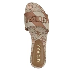Guess Women's HARINI Flat Sandal, Medium