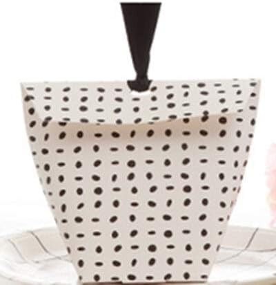 Amazon Co Jp Tide Brand Tribe ザ 正月ギフトチョコレートクッキー包装紙のためにキャンディ糖衣錠ペーパーバッグギフト包装 クリニーククリスマス 色 Black Dot Gift Box Size 10x6x6cm ホーム キッチン