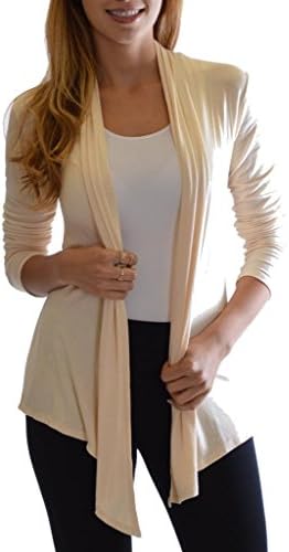Golden Black Fashion Women's Fly Away Front Basic Cardigan Stone S