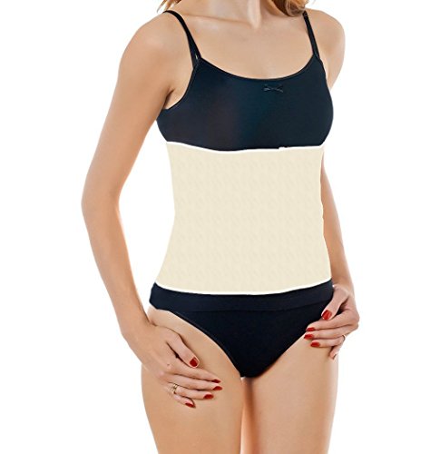 *50% OFF TODAY* AidBrace Post Pregnancy Belly Wrap - Ultra Soft Slimming Band, Use as Post Natal Compression Belt, Effective Abdominal Binder. Get Back To Your Pre-Pregnancy Body Today! 100% Satisfaction Guaranteed! (M)