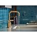 Kohler Bathroom Faucet by, Bathroom Sink Faucet, Purist Collection, 2-Handle Widespread Faucet with Metal Drain, Vibrant Moderne Brushed Gold, K-14406-4-BGD