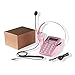 AGPtek Call Center Dialpad Corded Headset Pink Telephone with Tone Dial Key Pad & REDIAL