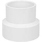 Lswteiz 4" x 3" PVC Increaser/Reducer Coupling Adapter (Socket x Socket) Schedule 40 PVC Slip Reducing Coupling Pipe Fittings for Home Sewer Plumbing