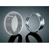 Kuryakyn 7277 Chrome Unlit 4-1/2 in. Headlight Trim Ring for Harley 83-13 H-D 4-1/2 Passing Lamps (7277)