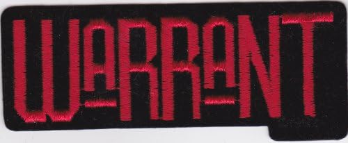 Warrant Rock Music Patch - Red LG