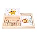 WAQIAGO Educational Learning Matching Letter Toys, Wooden Develops Alphabet Words Spelling Letter Block for Girls Boys Gift (30pcs Cards Double-Side)