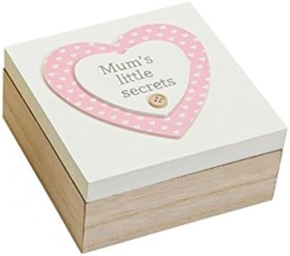 meindekoartikel Bonita Caja de Madera con diseño de corazón ...