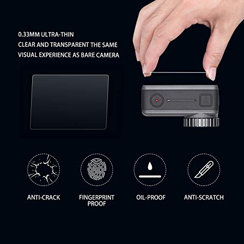 DJI Osmo Action Screen Protector DYKEISS 2.5D Curved Tempered Glass