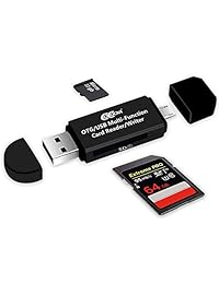 Adaptador Micro USB OTG a USB 2.0; SD lector de tarjeta micro SD con conector USB macho & Micro USB macho estándar para Smartphones Tablets con función OTG