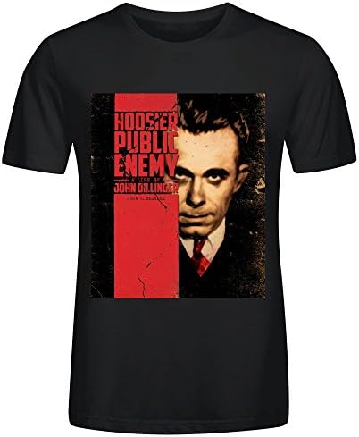 FGEXYZ Custom John Dillinger Man T-shirt Cotton O neck Black