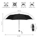 Yoobure Small Mini Umbrella with Case Light Compact Design Perfect for Travel Lightweight Portable Parasol Outdoor Sun&Rain Umbrellas-BLACK