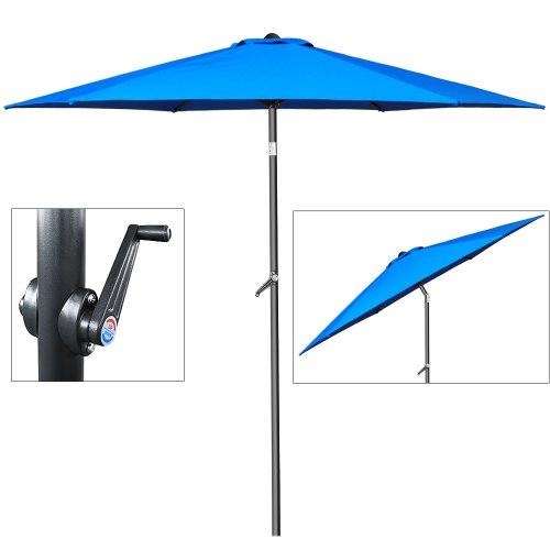 [- Deuba® Sonnenschirm • Ø 200cm • Kurbel und Neigefunktion • wasserabwei