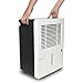 Ivation 30 Pint Energy Star Dehumidifier - For Spaces Up To 2,000 Sq Ft - Includes Programmable Humidistat, Hose Connector, Auto Shutoff / Restart, Casters & Washable Air Filter (30 Pint),White