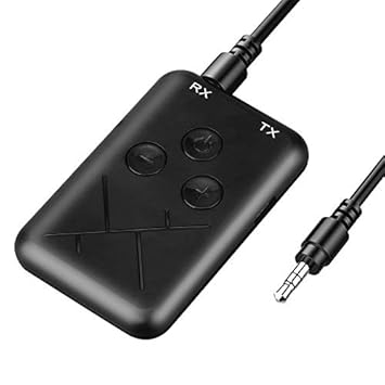 Leoie 2 in 1 Bluetooth 4.2 Transmitter and Receiver, 3.5mm Wireless Audio Adapter for TV/Home Stereo System