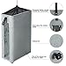 ZERO JET LAG Slim Laundry Storage Hamper with Wheels - Large Clothes Hamper - Basket With Wheels - Rolling Storage - Rolling Dirty Laundry Bin (25 Inches, Silver Gray)