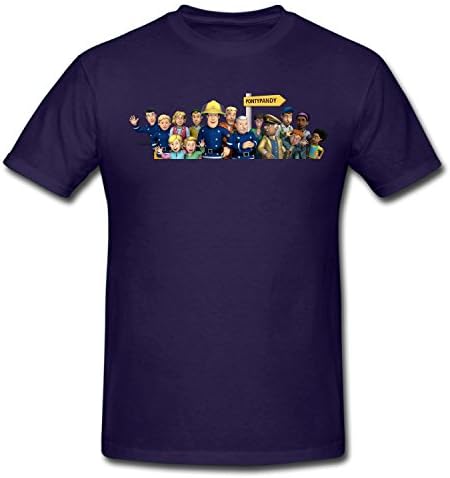 XHANd Children Fireman Sam Cartoon Soft T-Shirt dark blue 3T