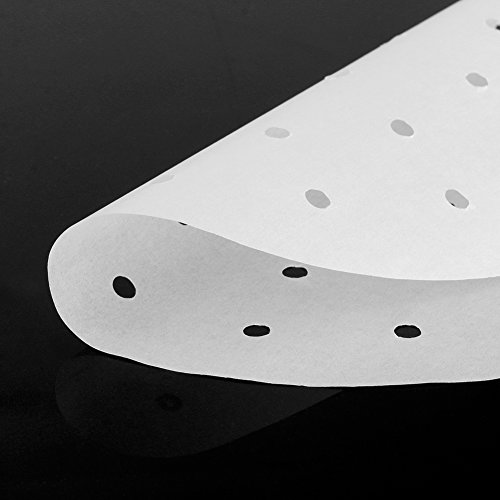 Air Fryer Parchment Paper Liners, 400 pcs 9 Inch LC-dolida Non-Stick Parchment Paper Circles Sheets Round for Bamboo Steamer/Steaming Basket/Baking Cakes/Cooking - Thumbnail 4