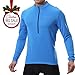 Spotti Men's Cycling Bike Jersey Long Sleeve with 3 Rear Pockets - Moisture Wicking, Breathable, Quick Dry Biking Shirt Blue