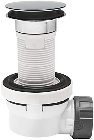 Wirquin 30721530 XS Pure, Ultra-Compact Complete Set for washbasin ø32 (Quick Clac), Chrome-Plated, Norme - Image 4