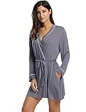 Avidlove Womens Robe Kimono Knit Cotton Light Short Bridesmaids Spa Bathrobe