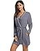 Avidlove Womens Cotton Knit Wrap Robe Soft Lightweight