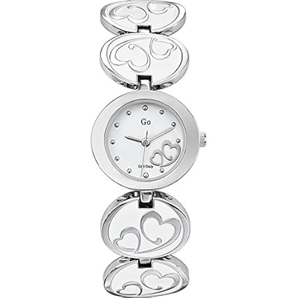 GO, Girl Only Glamour Analogue White Dial Womens Watch - 694609