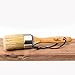Round Chalk Paint and Wax Professional Brush for Furniture, Cabinets Dressers, Wood handle leather rope pure Natural Bristles
