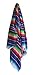 Del Mex Mexican Serape Blanket (X-Large, Blue)