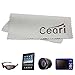 CEARI Leather DSLR Camera Case Bag with Neck Strap for Canon Powershot SX720 SX730 HS Digital SLR Camera - Black
