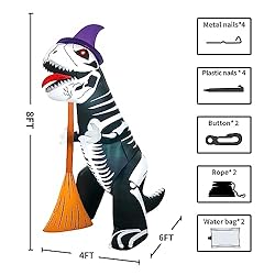 KOOY 8FT Halloween Inflatable Decoration Scary