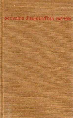 Download Écrivains d'aujourd'hui 1940-1960