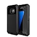 Galaxy S7 Case, Tomplus [Newest] Extreme Hard Luxury Aluminum Alloy Protective Metal Full-body Rugged Holster Case with Built-in Gorilla Glass Screen Protector for Samsung Galaxy S7 (Black)
