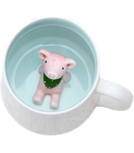 Amazon.com: Amian Shop Funny Coffee Mug 15 oz Pig Coffee Mug with Spoon  Funny Mug Novelty Cup Ceramic Mug Gift for Women Men Birthday Festival  Christmas : Home & Kitchen