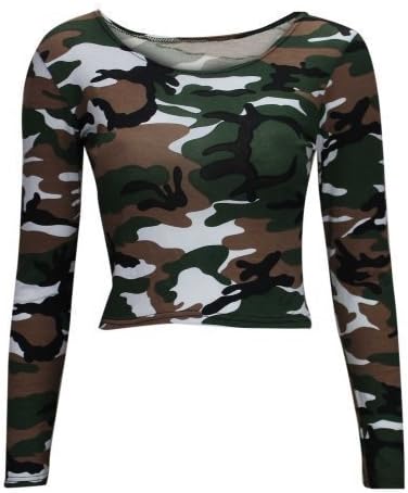army print crop top