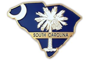 PinMart State Shape Flag Lapel Pin