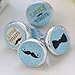 Dashing Little Man Mustache Party - Baby Shower or Birthday Party Round Candy Sticker Favors - Labels Fit Chocolate Candy (1 Sheet of 108)